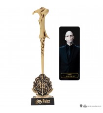 Réplique Harry Potter - Stylo baguette Lord Voldemort et support 25cm