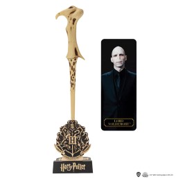 Réplique Harry Potter - Stylo baguette Lord Voldemort et support 25cm