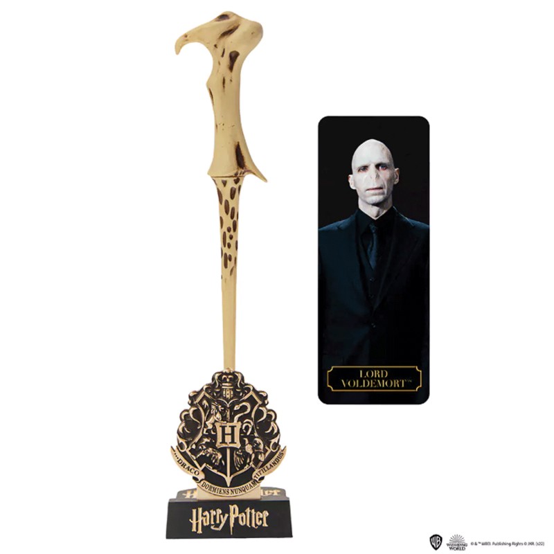 Réplique Harry Potter - Stylo baguette Lord Voldemort et support 25