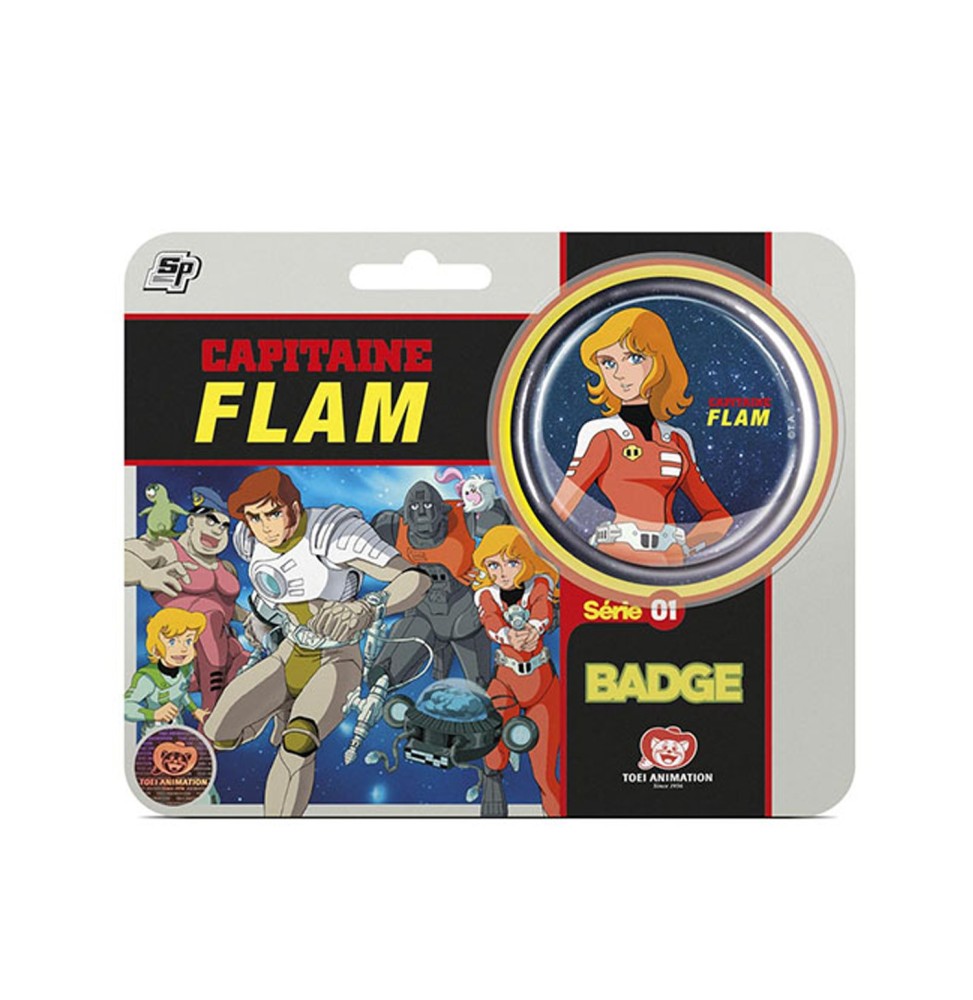 Badge Capitaine Flam - Johann 5cm