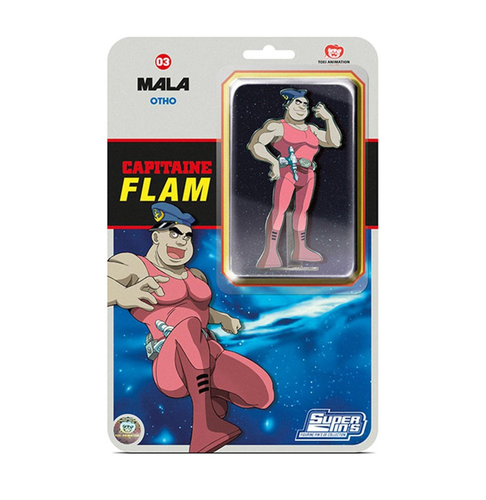 Pins Capitaine Flam - Mala 10cm