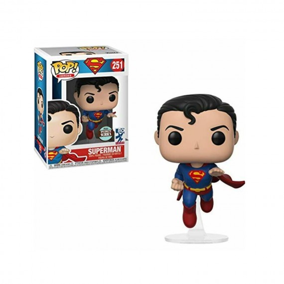 Figurine DC Comic - Superman Flying 80Th Anniv Exclu Pop 10cm
