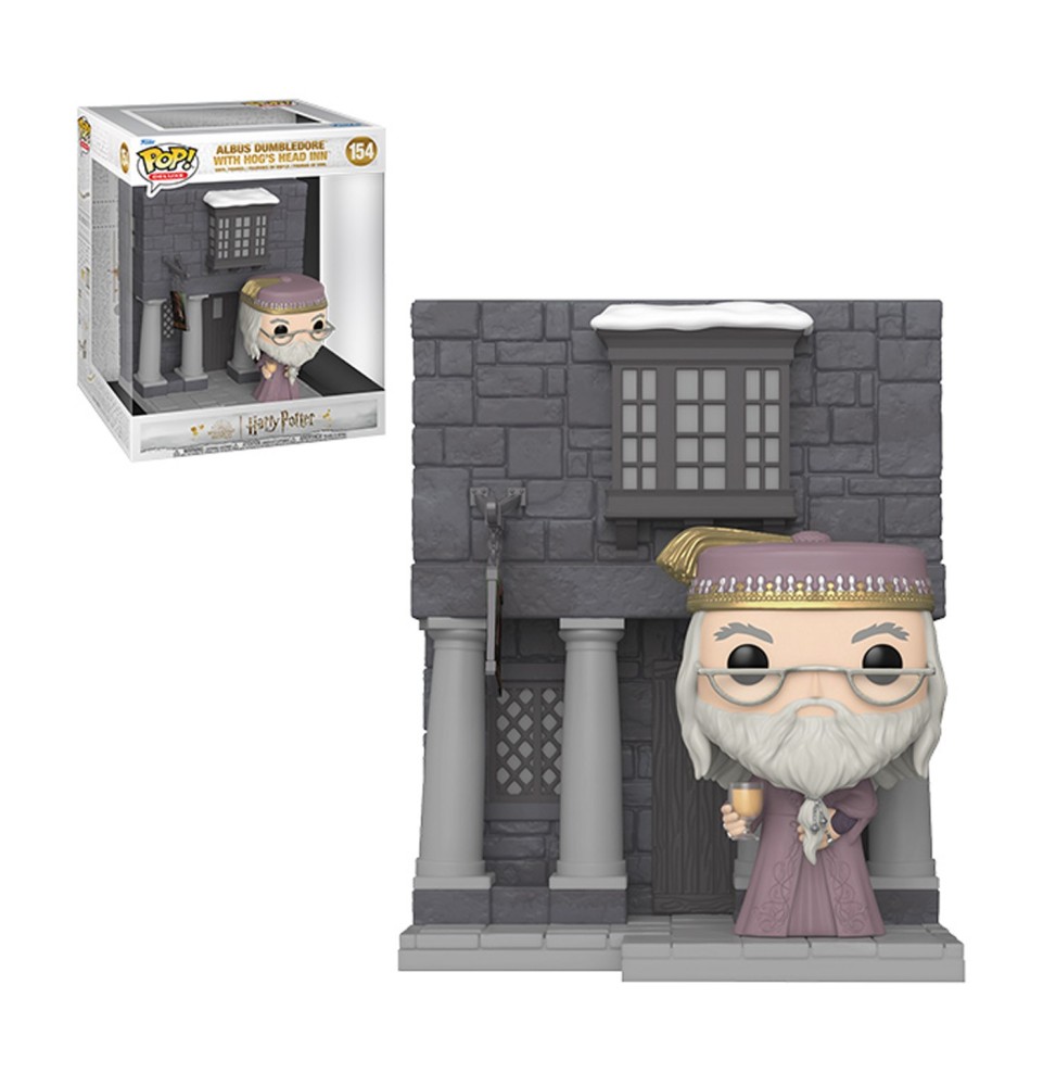 Figurine Harry Potter - Hogsmeade Hog's Head W/Dumbledore Pop Deluxe 10cm