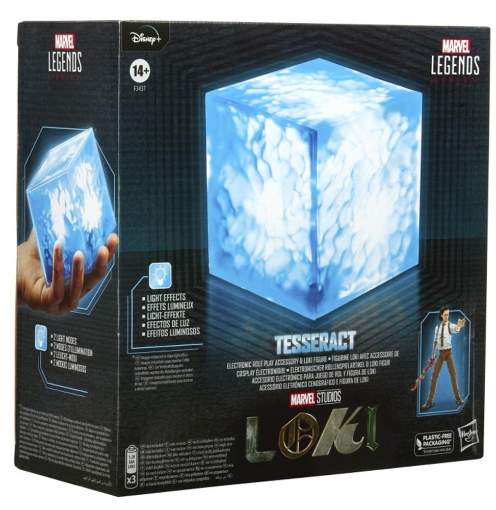 Réplique Marvel Legends - Tesseract Électronique & Loki 15cm