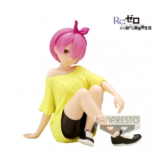 Figurine Re Zero Starting Life In Another World - Ram Relax Time Training 14cm