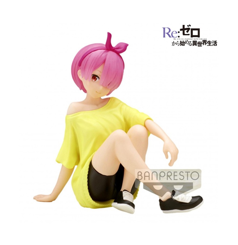 Figurine Re Zero Starting Life In Another World - Ram Relax Time Training 14cm