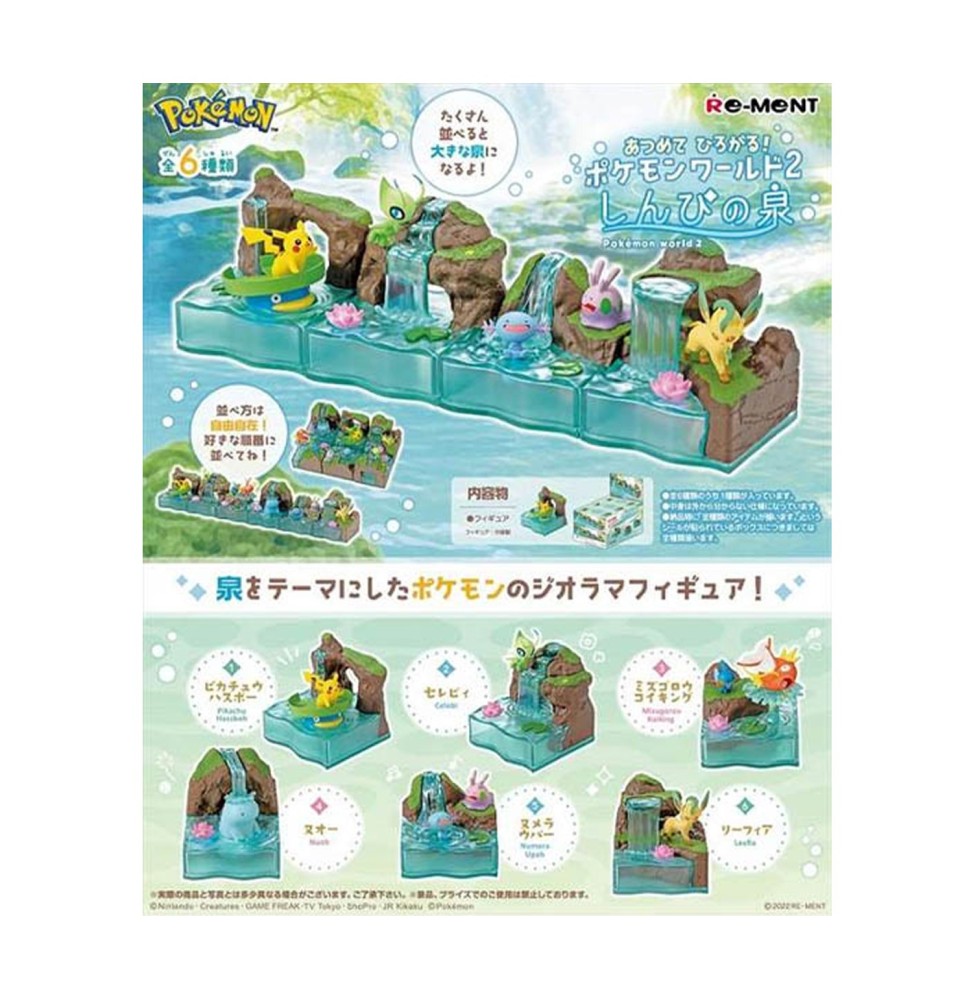 Set De 6 Figurines Pokemon World 2 Mysterious Fountain