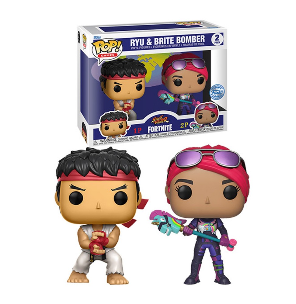 Figurine Fortnite - Ryu & Brite Bomber Pop 10cm