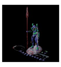 Figurine Evangelion - Test Type-01 + Spear of Cassius Renewal Color Ed. 40cm