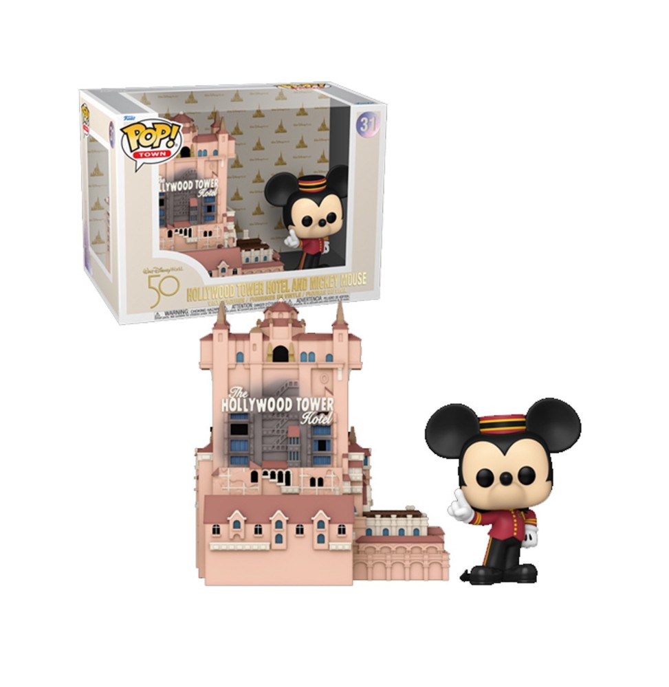 Figurine Disney - Walt Disney World 50Th Tower of Terror W/ Mickey Pop 10cm