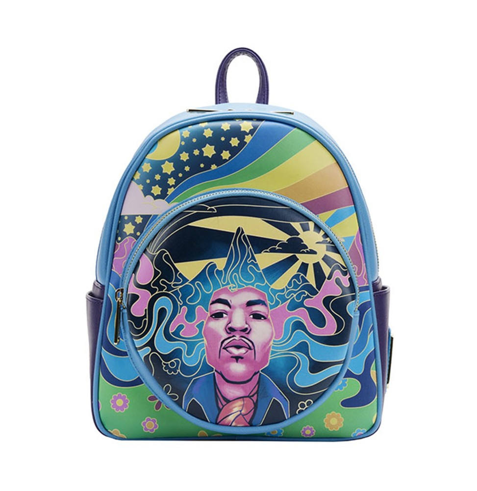 Mini Sac A Dos Jimi Hendrix - Psychedelic Landscape Zip