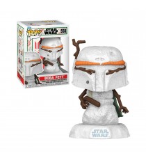 Figurine Star Wars Holiday - Snowman Boba Fett Pop 10cm