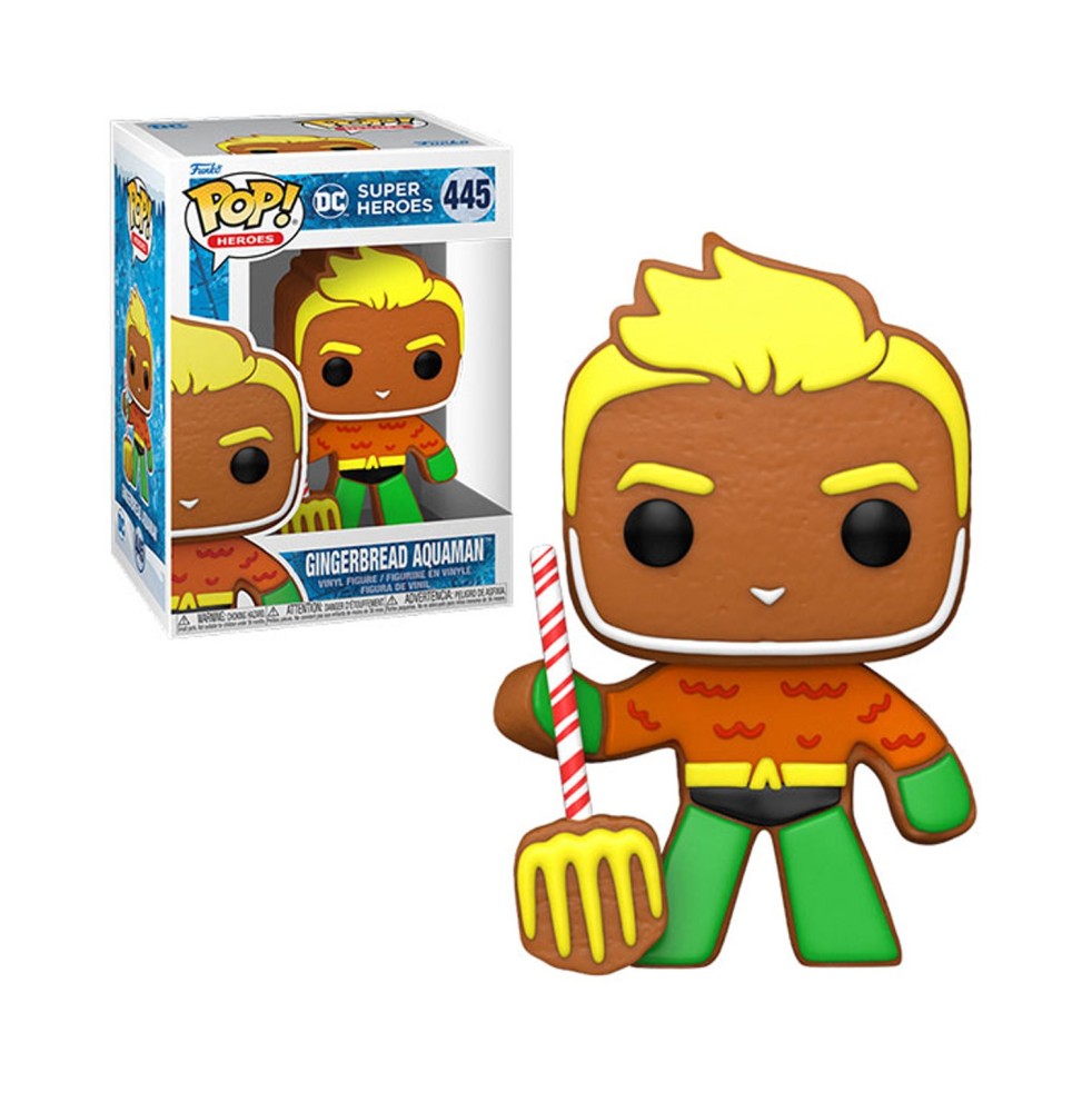 Figurine DC Comic Holiday - Gingerbread Aquaman Pop 10cm