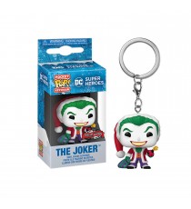 Porte Clé DC Holiday - Joker Pocket Pop 4cm