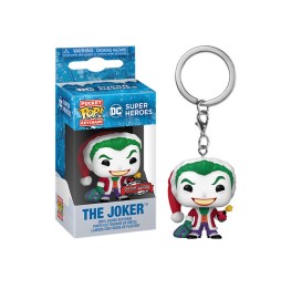 Porte Clé DC Holiday - Joker Pocket Pop 4cm