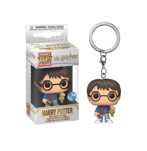 Porte Clé Harry Potter - Harry Holiday Pocket Pop 4cm