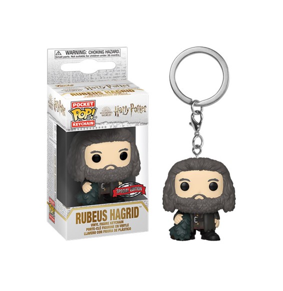 Porte Clé Harry Potter - Hagrid Holiday Pocket Pop 4cm