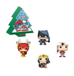 Figurine DC Holiday - Tree Holiday Box Pocket Pop 4cm