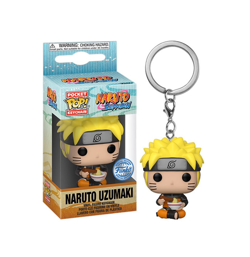 Porte Clé Naruto - Naruto W/Noodles Pocket Pop 4cm