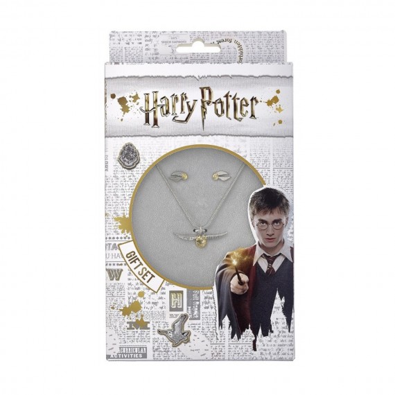 Pack Harry Potter - Collier Et Boucles D'oreilles Vif D'or