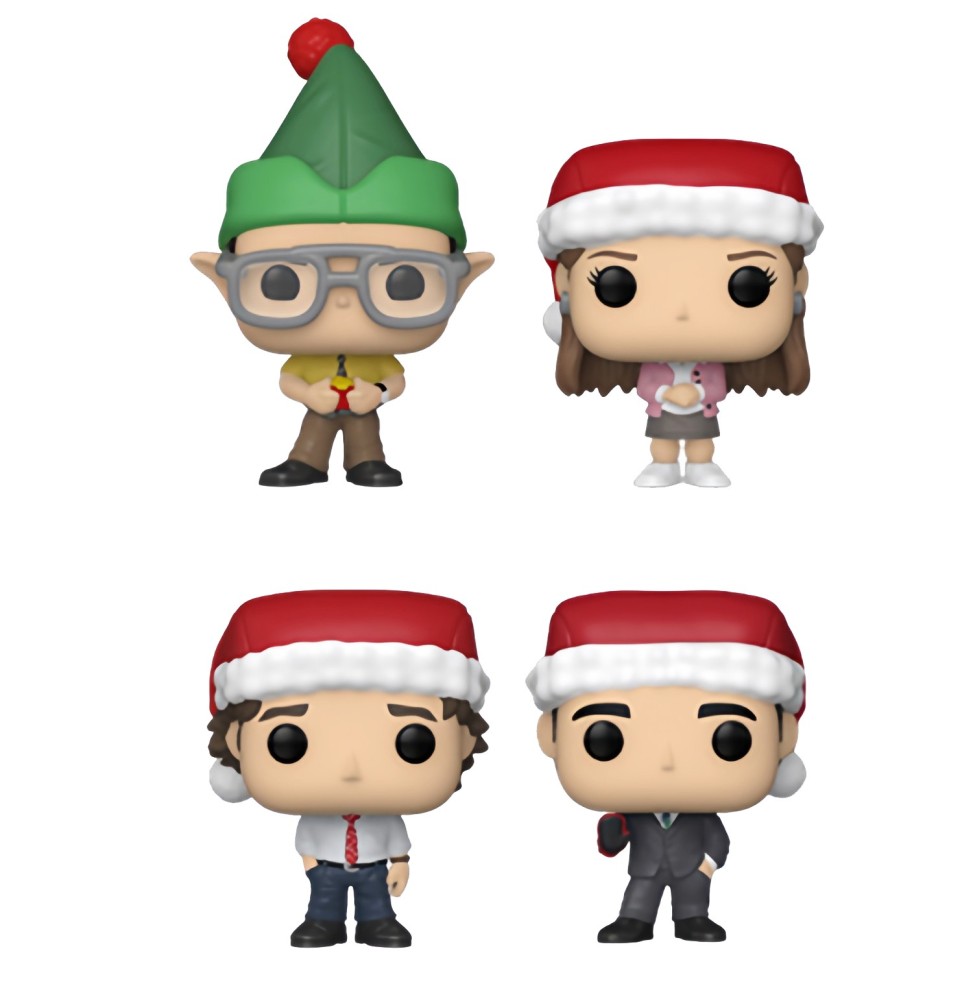 Figurines The Office - The Office Tree Holiday Box 4pcs Pocket Pop 4cm