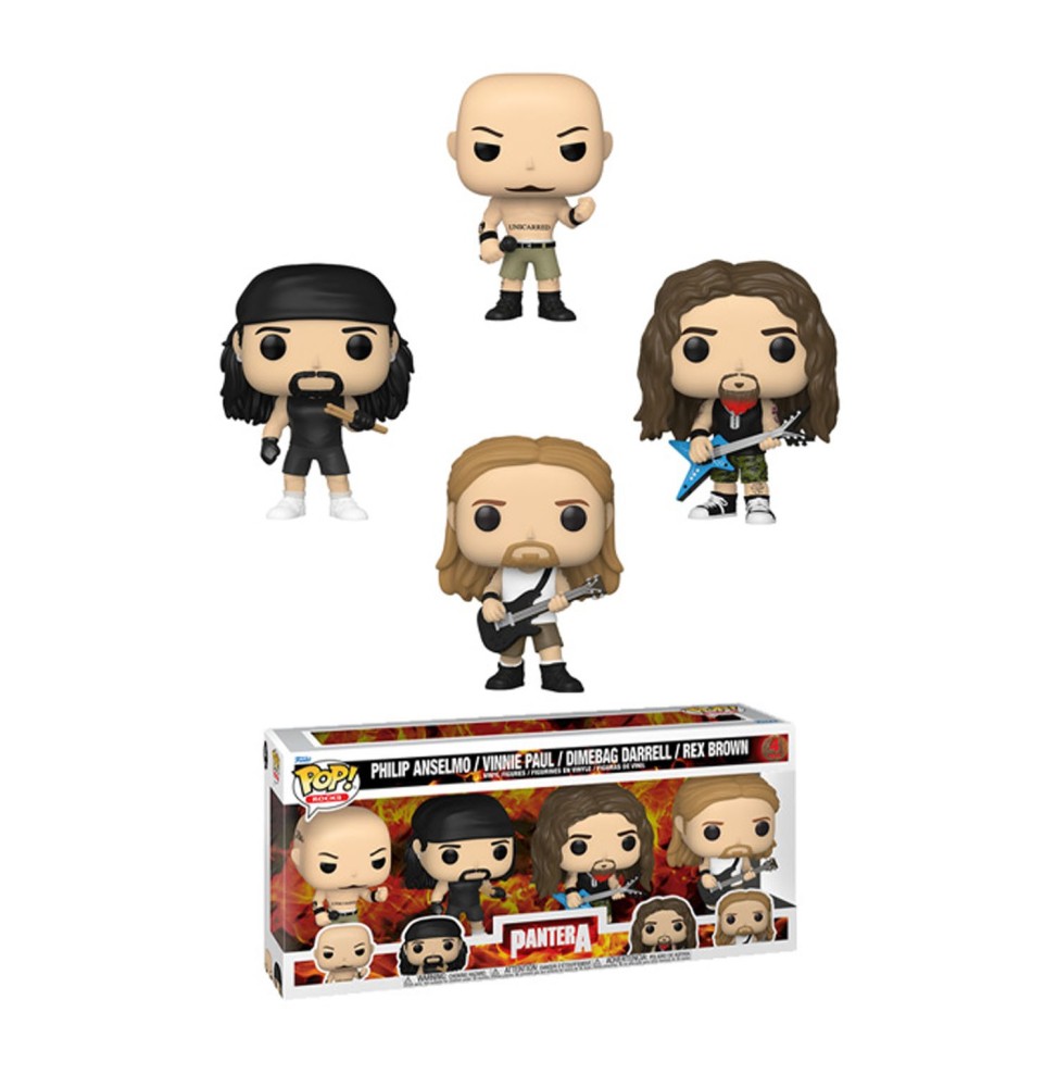 Figurine Rocks - Pantera 4Pk Pop 10cm