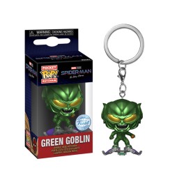 Porte clé Marvel Spider-Man No Way Home - Green Goblin With Bmb Pocket Pop 4cm