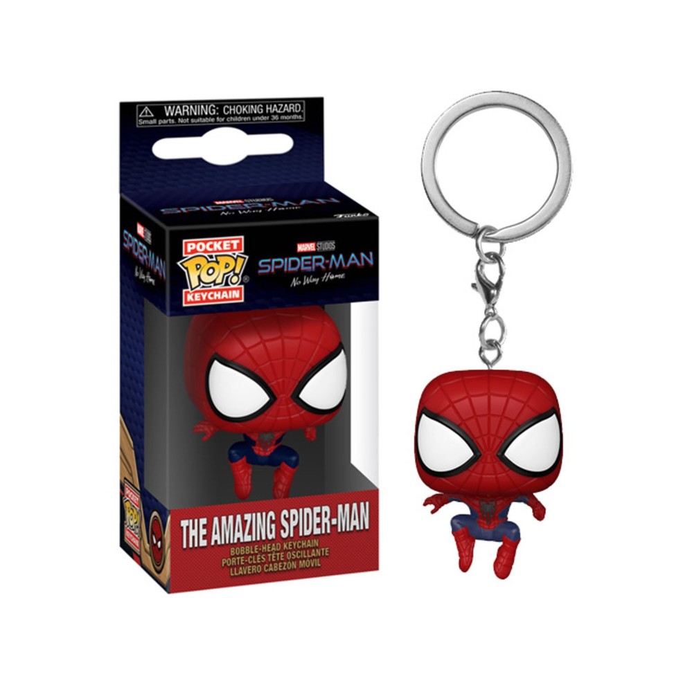 Porte clé Marvel Spider-Man No Way Home - Amazing Spider-Man Pocket Pop 4cm