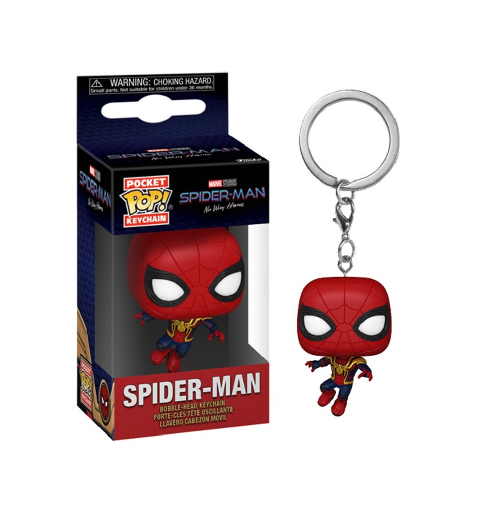 Porte clé Marvel Spider-Man No Way Home - Spider-Man Pocket Pop 4cm