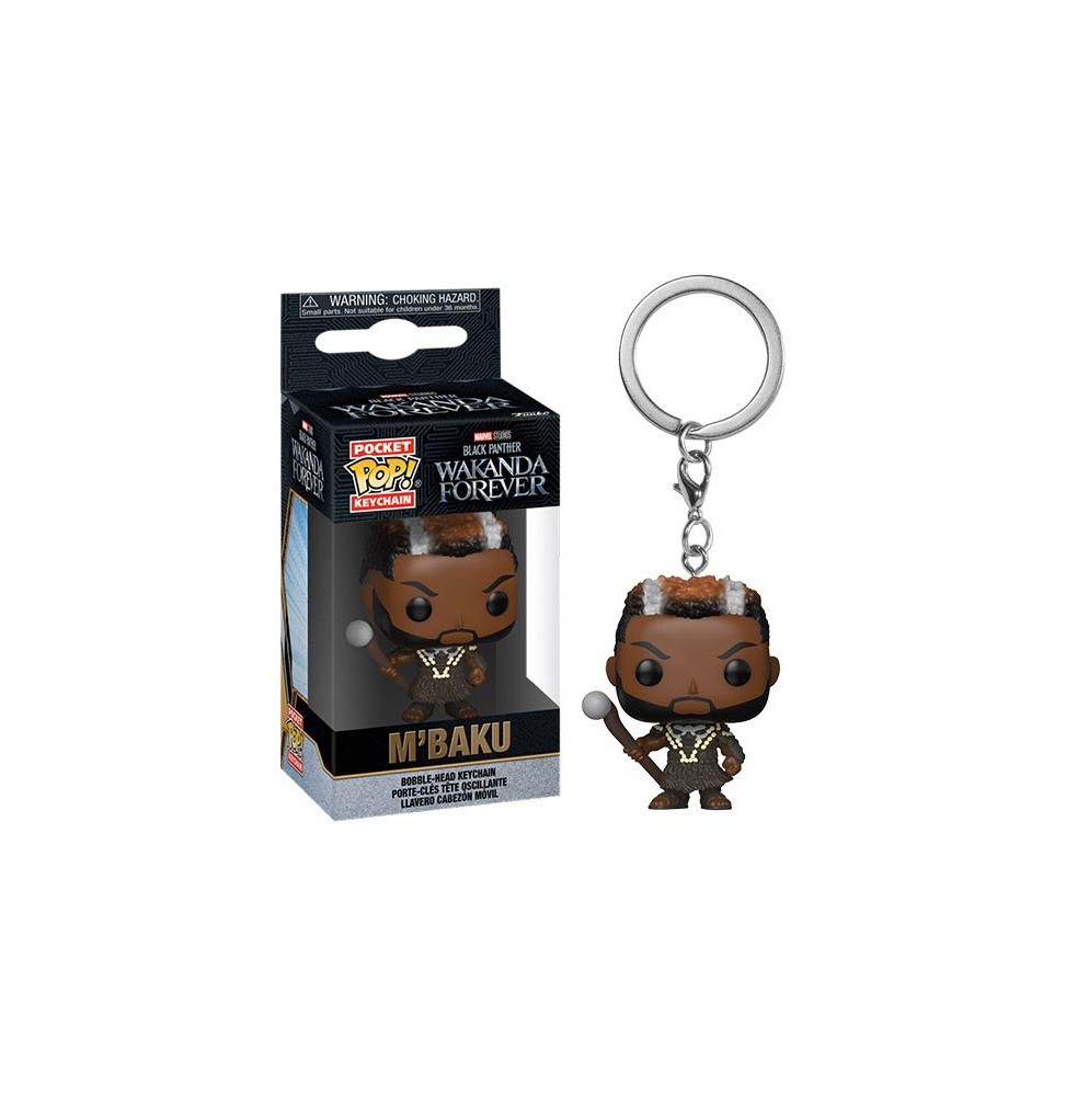 Porte clé Marvel Black Panther Wakanda Forever - M'Baku Pocket Pop 4cm