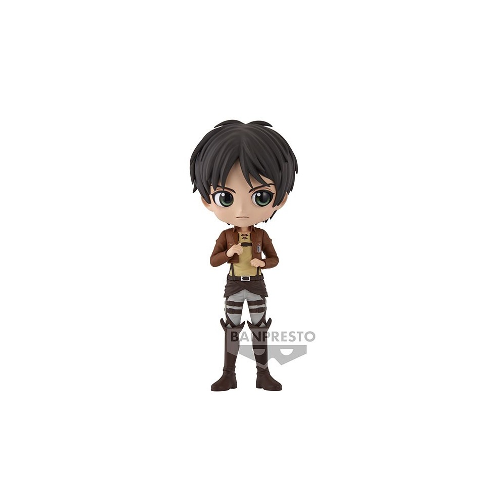 Figurine Attaque des Titans - Eren Yeager Vol.2 Ver B Q Posket 14cm