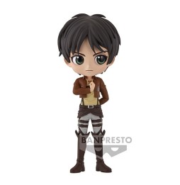 Figurine Attaque des Titans - Eren Yeager Vol.2 Ver A Q Posket 14cm