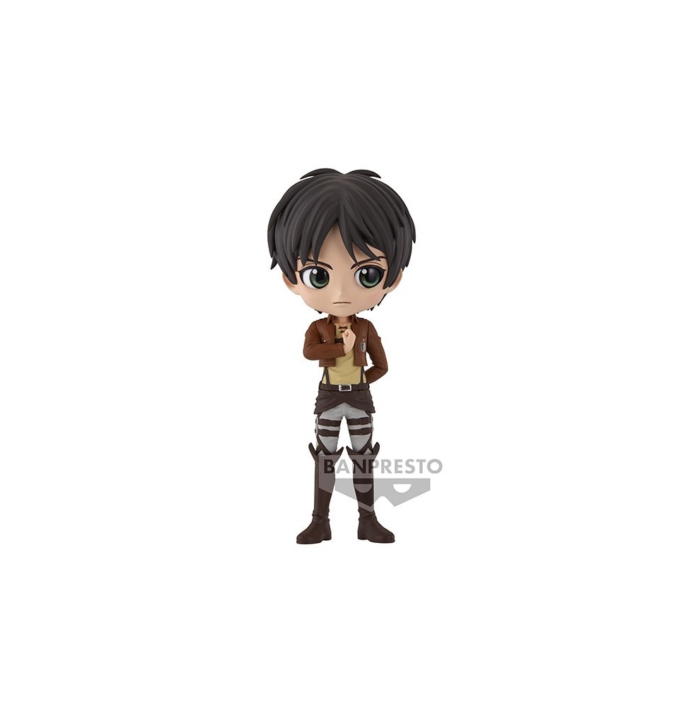 Figurine Attaque des Titans - Eren Yeager Vol.2 Ver A Q Posket 14cm