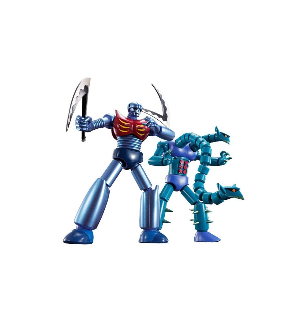 Figurine Mazinger Z - Gx-25R Garada K-7 + Gx-26R Doubulas M-2 Pack Soul Of Chogokin 16cm