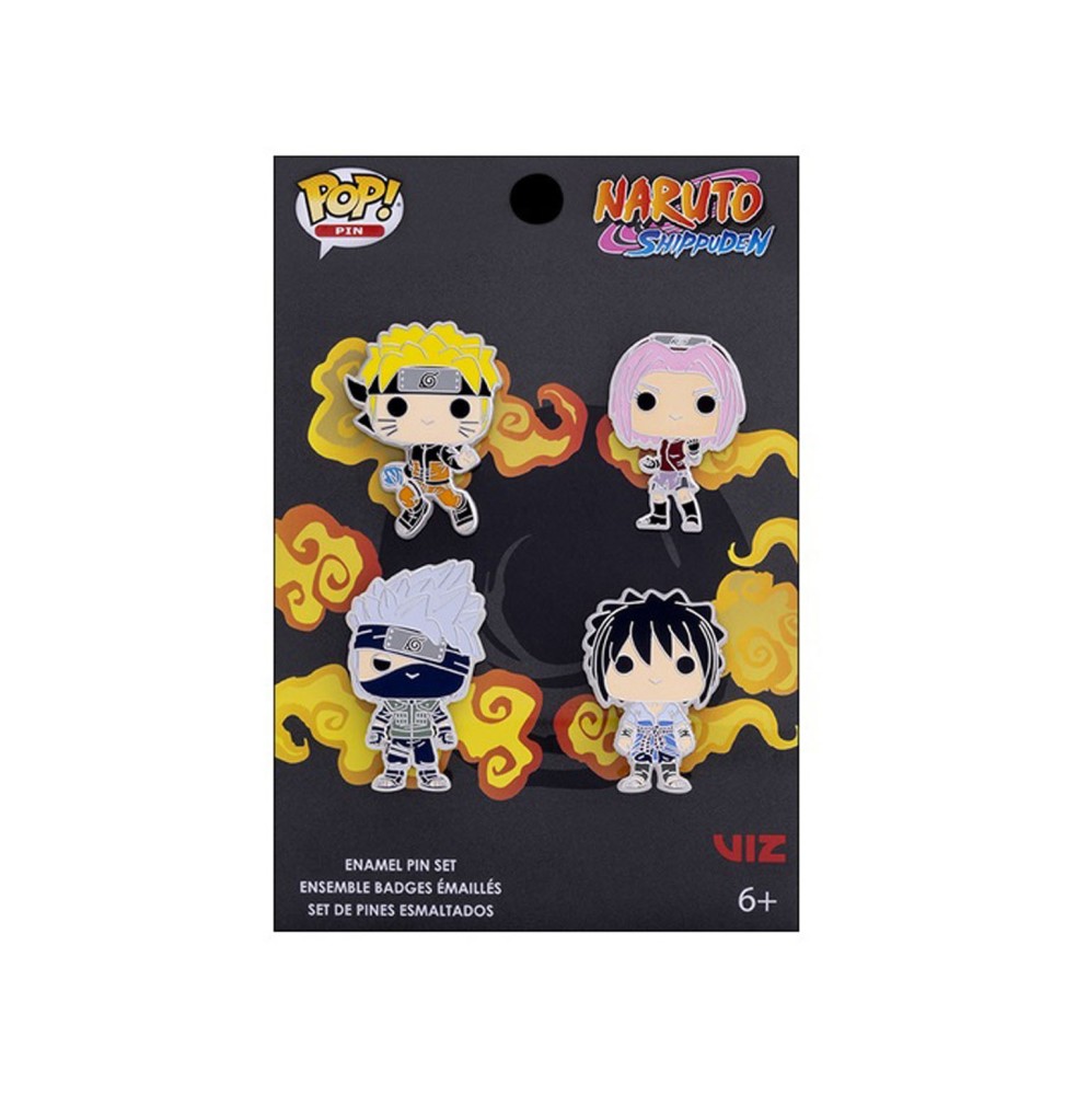 Figurine Naruto - 4Pcs Pins Set Team 7 4cm