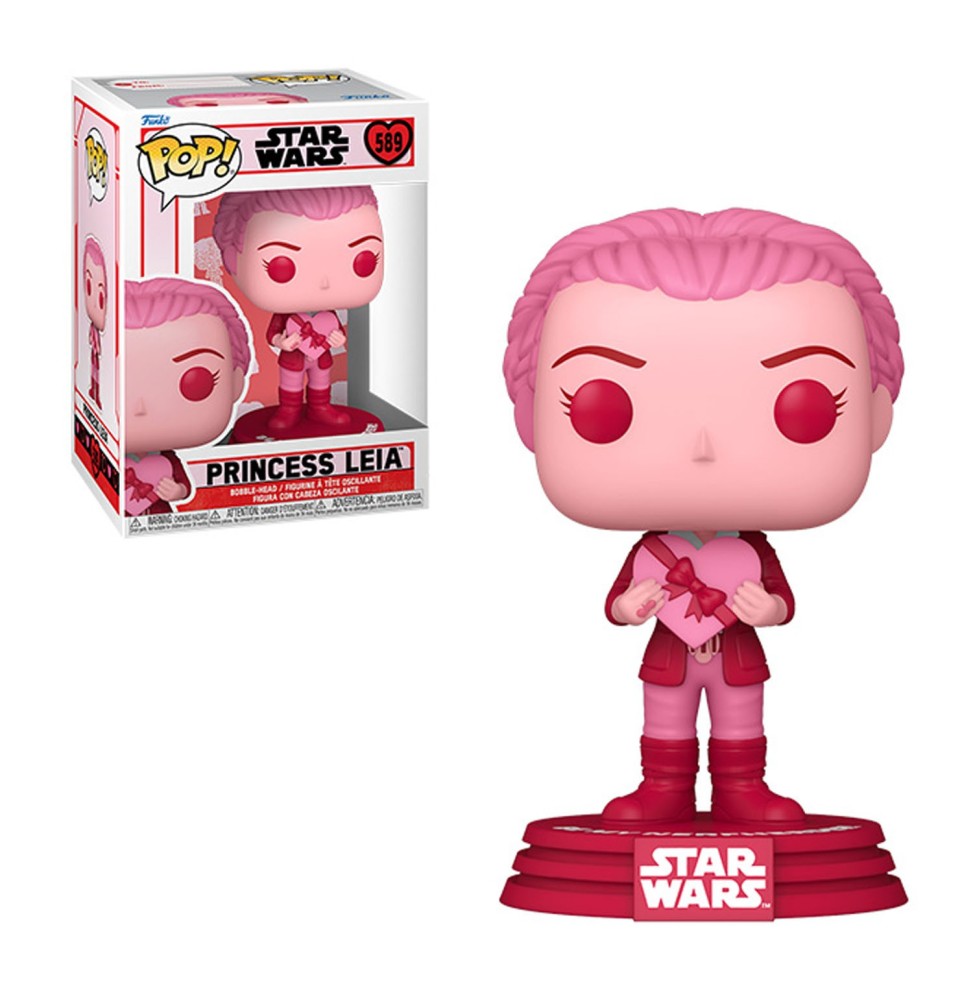 Figurine Star Wars - Valentines S3 Leia Pop 10cm