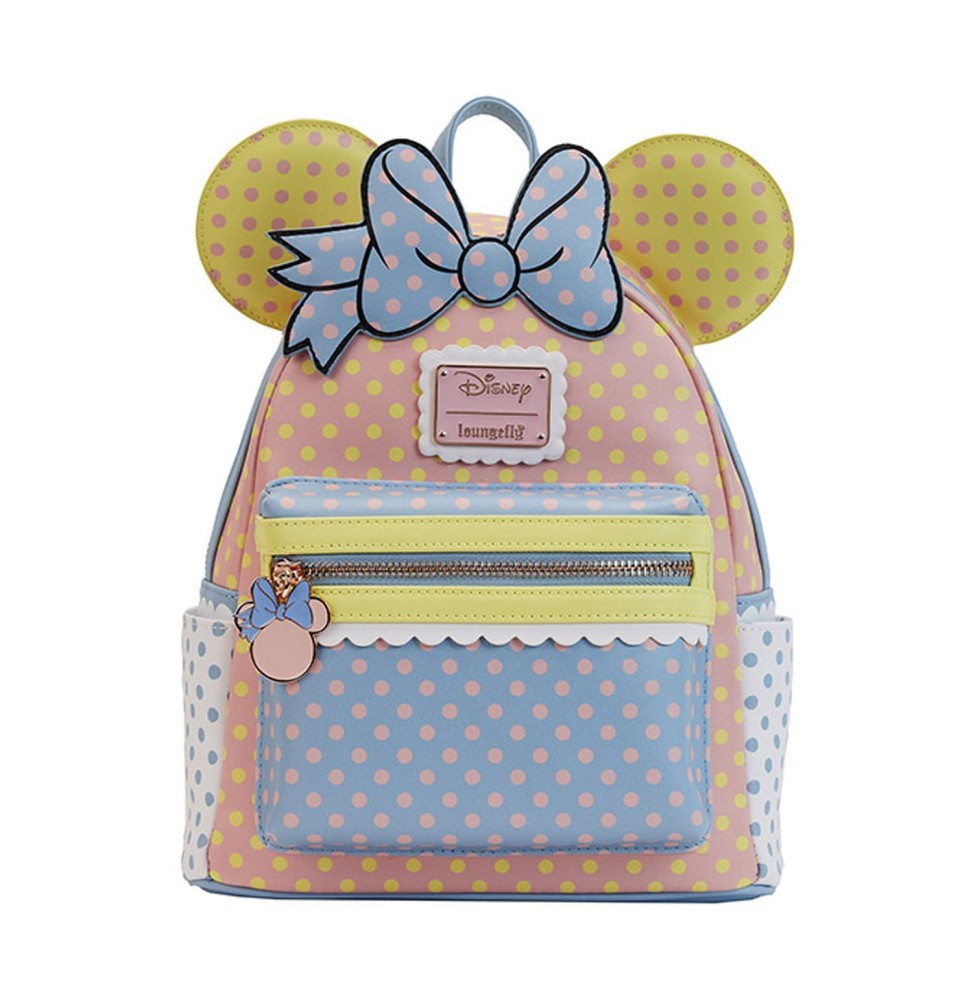 Mini Sac A Dos Disney - Minnie Pastel Color Block Dots