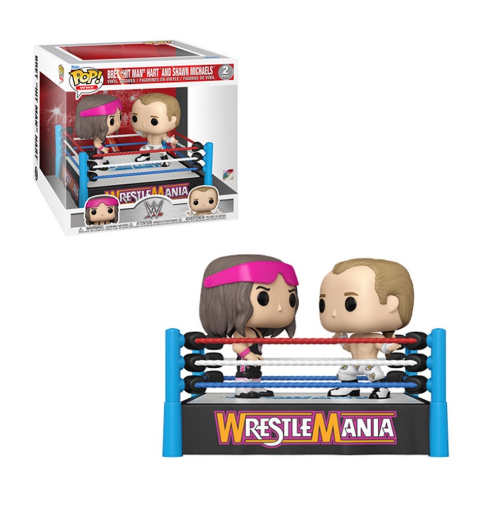 Figurine WWE - WWE Pop Moment Bret Hart Vs Shawn Michaels Pop 10cm