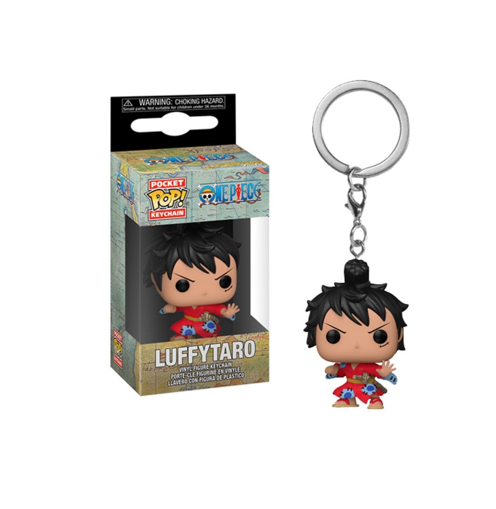 Porte Clé One Piece - Luffy In Kimono Pocket Pop 4cm