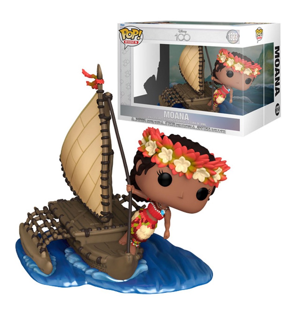 Figurine Disney - Ride Sup Dlx Disney 100Th Moana / Vaiana Finale Pop 10cm