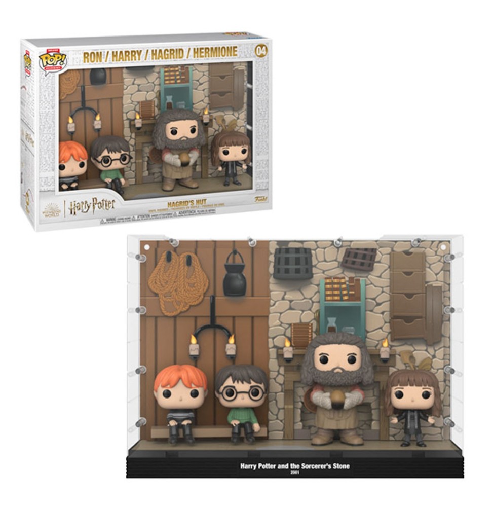 Figurine Harry Potter - Moments Dlx Hagridâ€™S Hut Case Pop 10cm