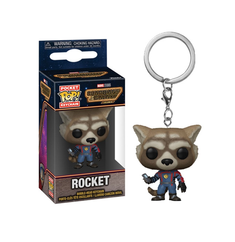 Porte Clé Guardians Of The Galaxy 3 - Rocket Pocket Pop 4cm