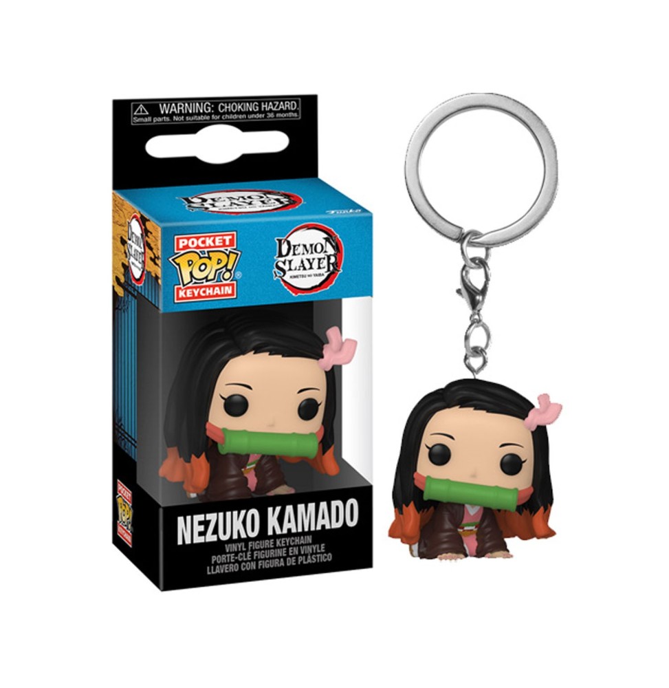 Porte Clé Demon Slayer Kimetsu No Yaiba - Nezuko Pocket Pop 4cm