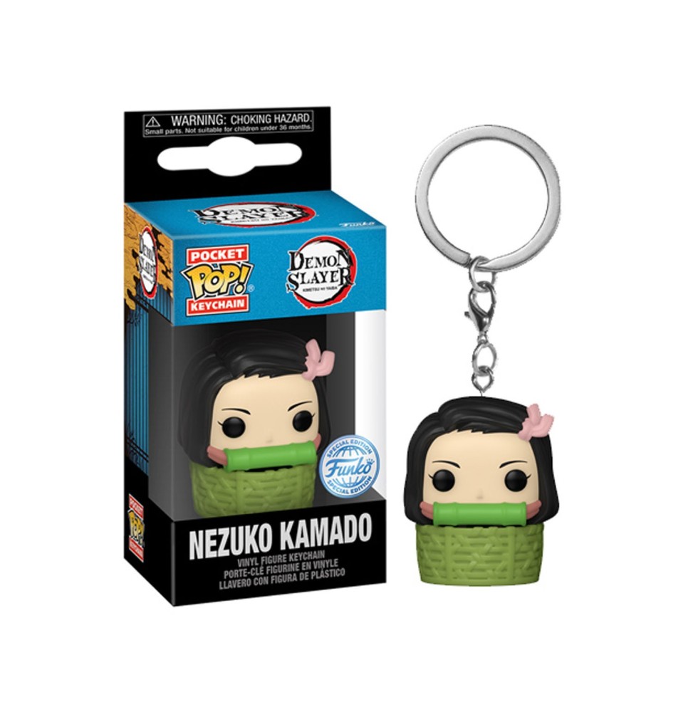 Porte Clé Demon Slayer Kimetsu No Yaiba - Nezuko'n Bskt Pocket Pop 4cm