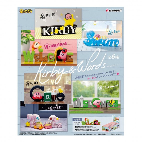 Figurine Kirby - Kirby & Words Boite 6pcs