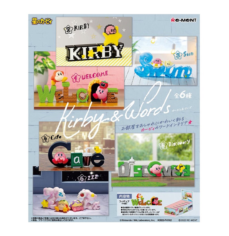 Figurine Kirby - Kirby & Words Boite 6pcs