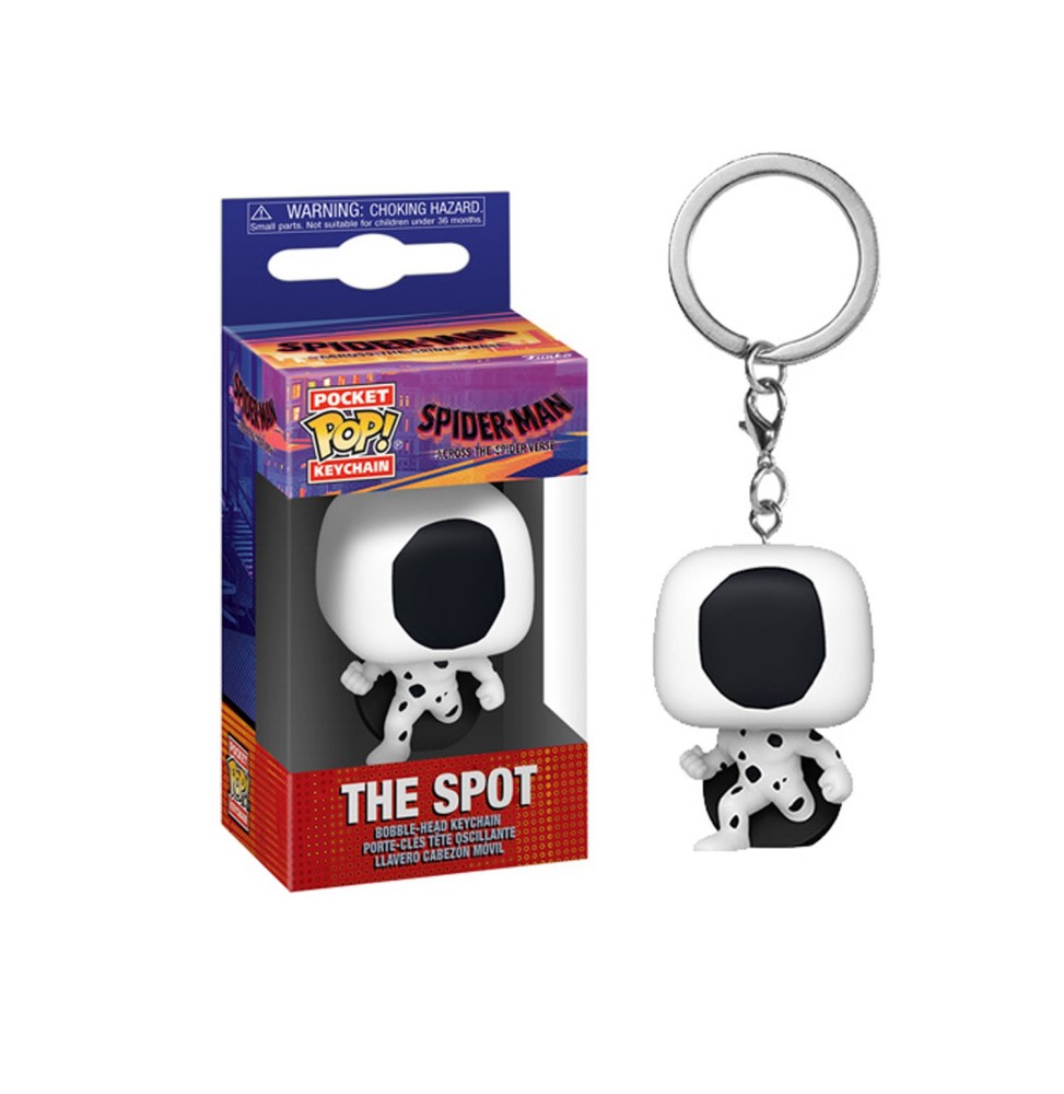 Porte Clé Marvel - The Spot Spider Man Accross The Spider Verse Pocket Pop 4cm