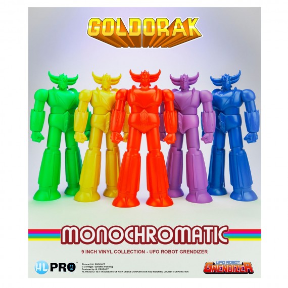 Figurine Goldorak - Pack 5 Figurines Goldorak Ufo Robot Monochromatic 23cm