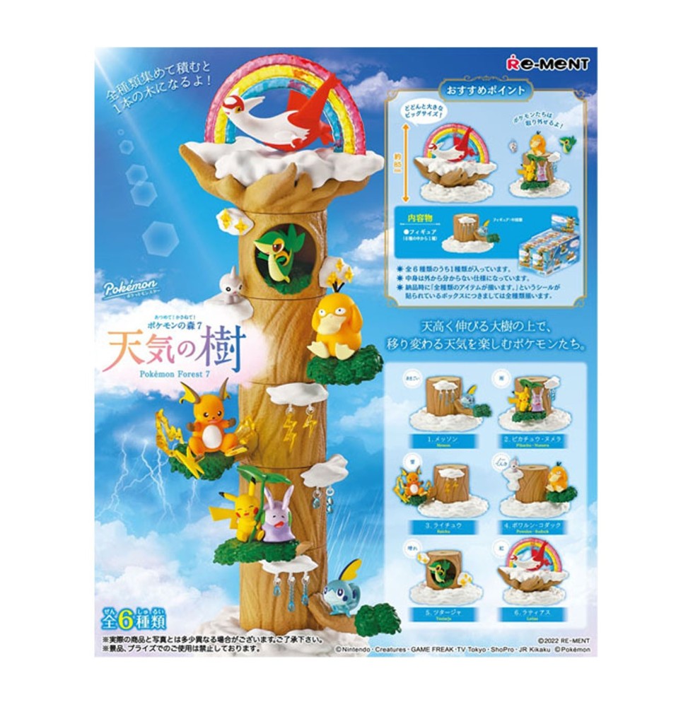 Set 6 Figurines Pokemon Pokemon Forest 7