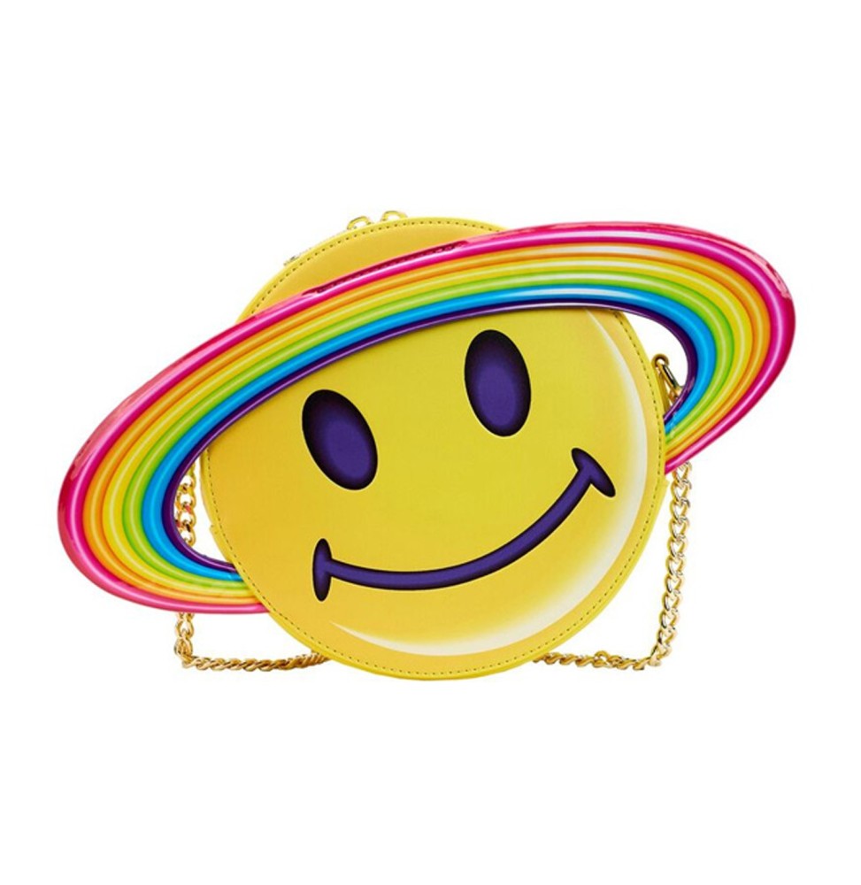 Sac A Main Lisa Frank - Yellow Rainbow Ring Saturn